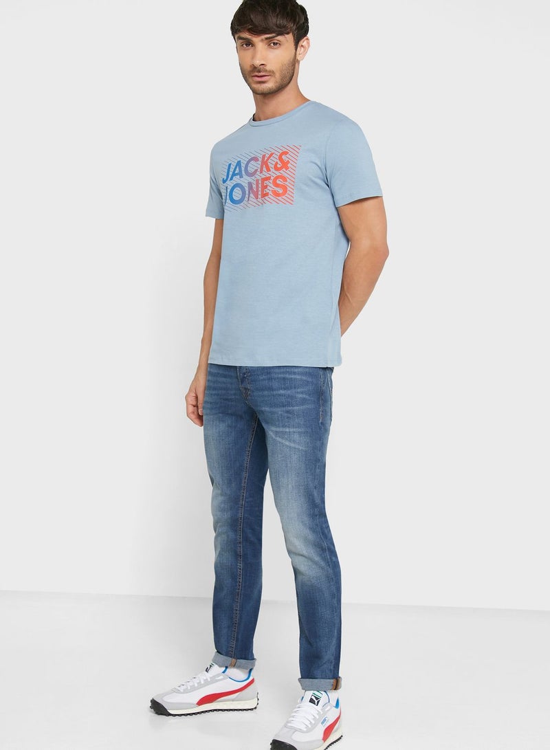 Light Wash Slim Fit Jeans