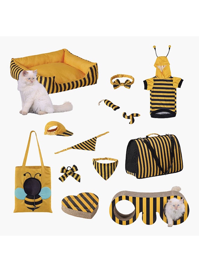 Homebox Feline Bee Bed 55 x 20 x 55 cm