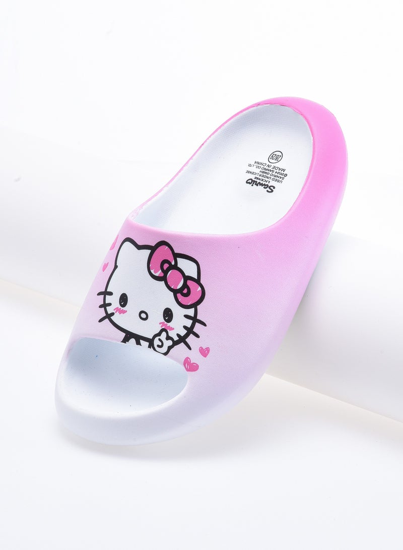 Comic Kicks by Urban Haul Hello Kitty Slides For Girls