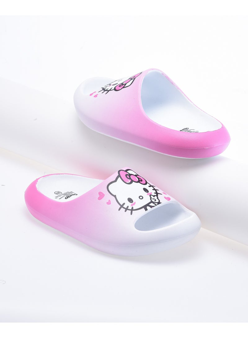 Comic Kicks by Urban Haul Hello Kitty Slides For Girls