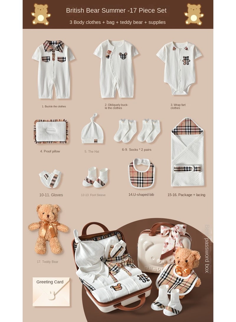 Newborn Baby Gifts Set Newborn Layette Gifts Set Baby Girl Boys Gifts Premium Cotton Baby Clothes Accessories Set