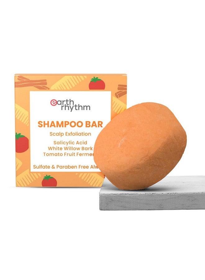 Exfoliating Shampoo Bar With 2% Salicylic Acid & Tomato Sulfate And Paraben Free Plasticfree Packaging (Cardboard) 80 Gm