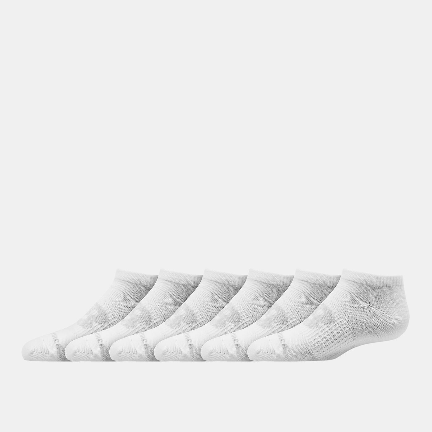 Kids Flat Knit No-Show Socks (6 Pairs)