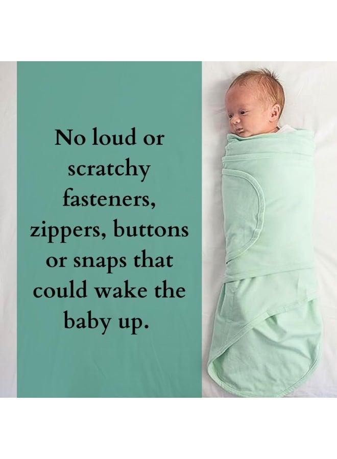 Baby Sleep Wearable Swaddle Wrap For Newborn Infant Boy Or Girl 0 3 Months White