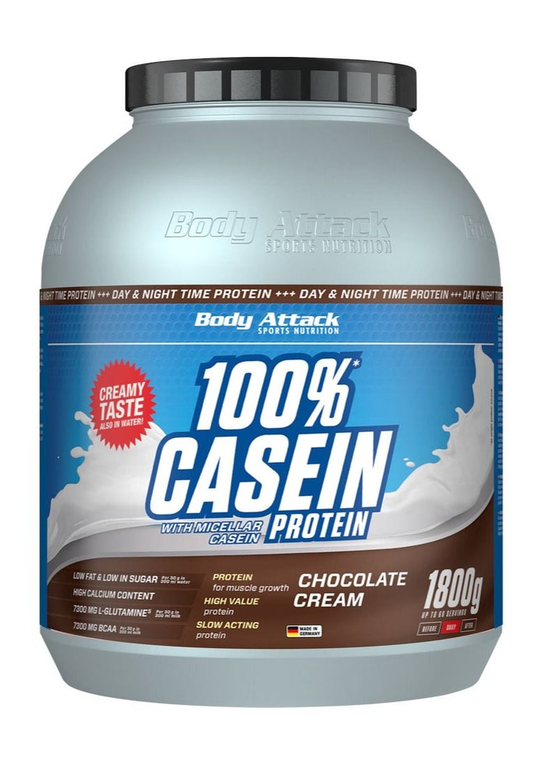 100% Casein Protein 1.8Kg Chocolate