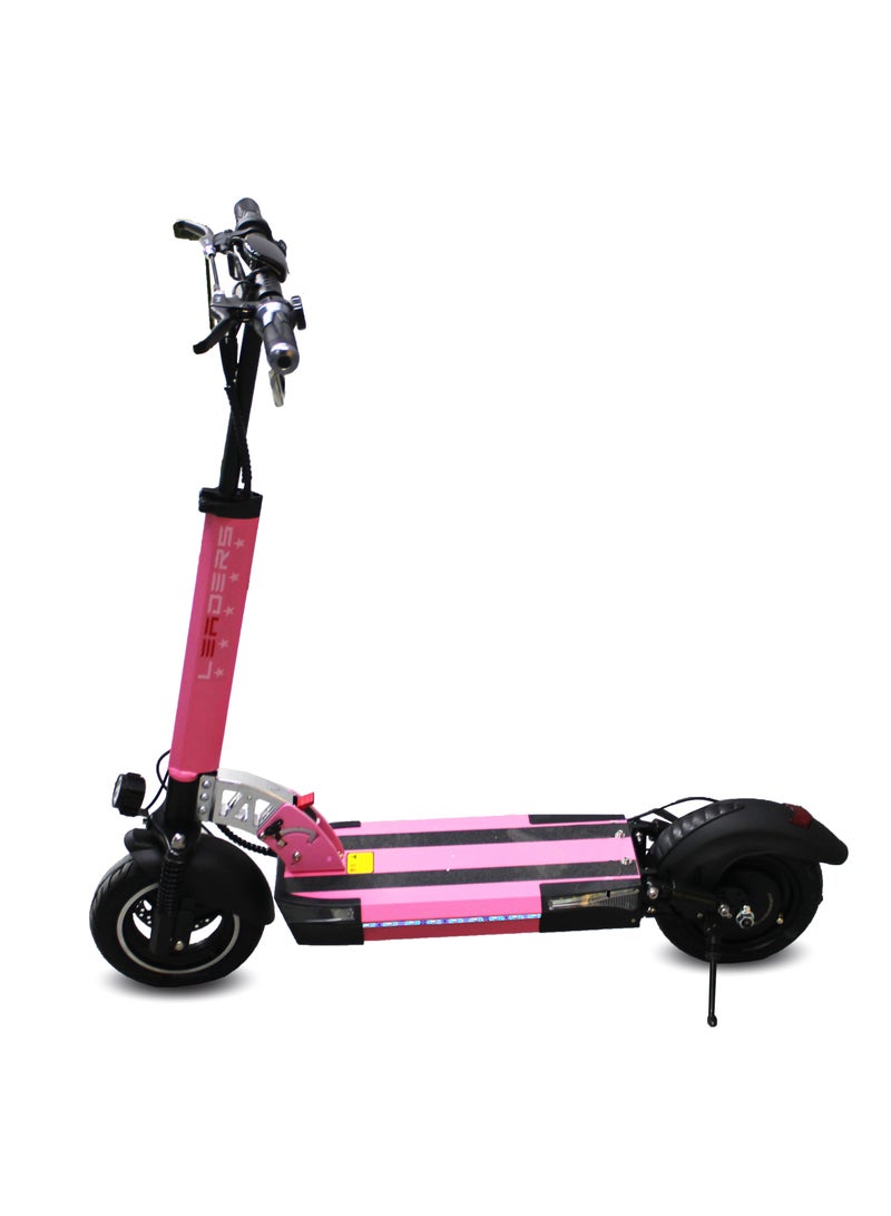 LEADERS Pink Stripe Electric Scooter  500W Motor 48V Battery 50KM/H Speed Comfortable Chair 10