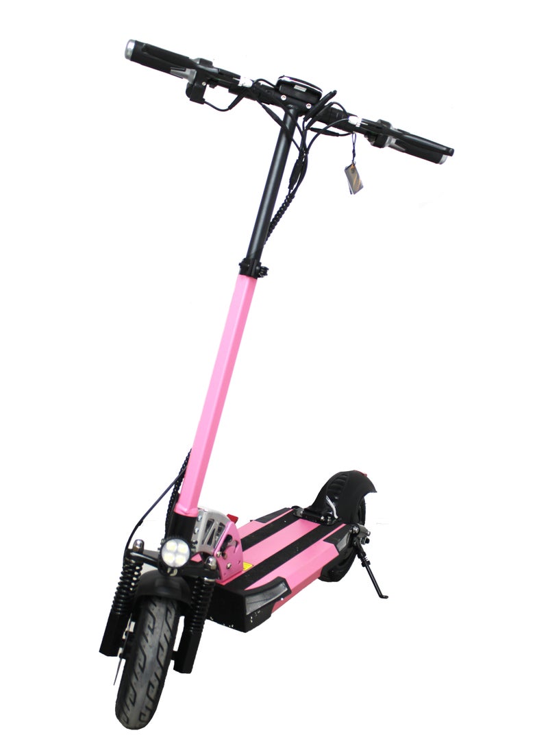 LEADERS Pink Stripe Electric Scooter  500W Motor 48V Battery 50KM/H Speed Comfortable Chair 10