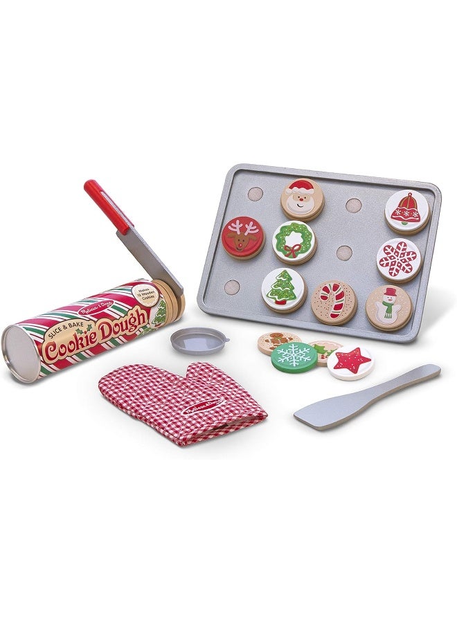 Melissa & Doug Slice and Bake Wooden Cookie Play Food Set