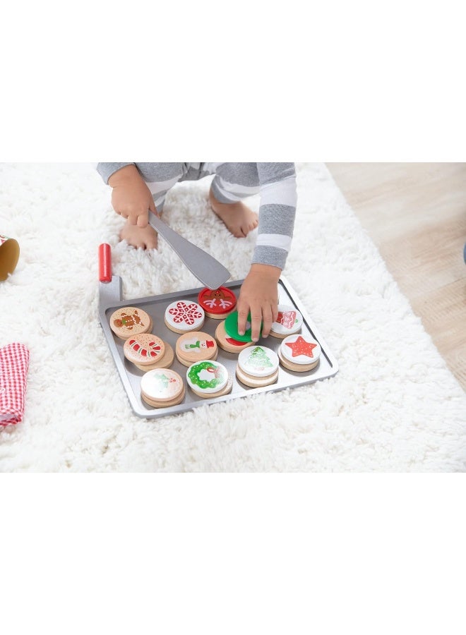 Melissa & Doug Slice and Bake Wooden Cookie Play Food Set