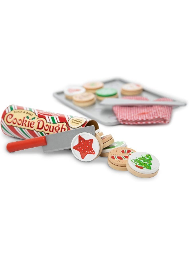 Melissa & Doug Slice and Bake Wooden Cookie Play Food Set