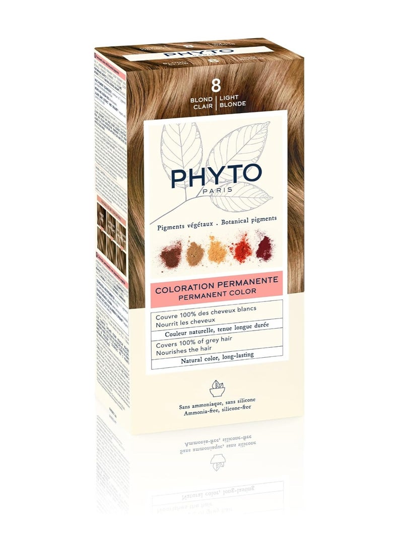 Phytocolor Permanent Hair Color 8 Light blonde