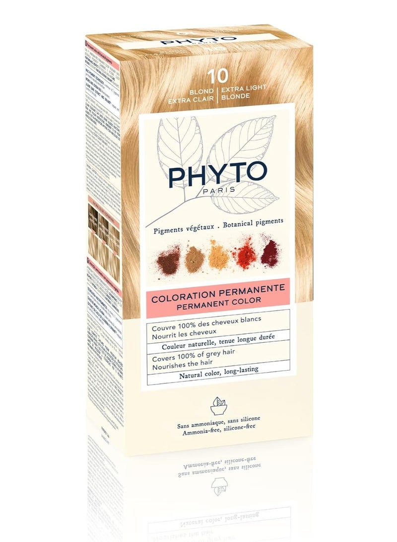 Phytocolor Permanent Hair Color 10 Extra Light Blonde