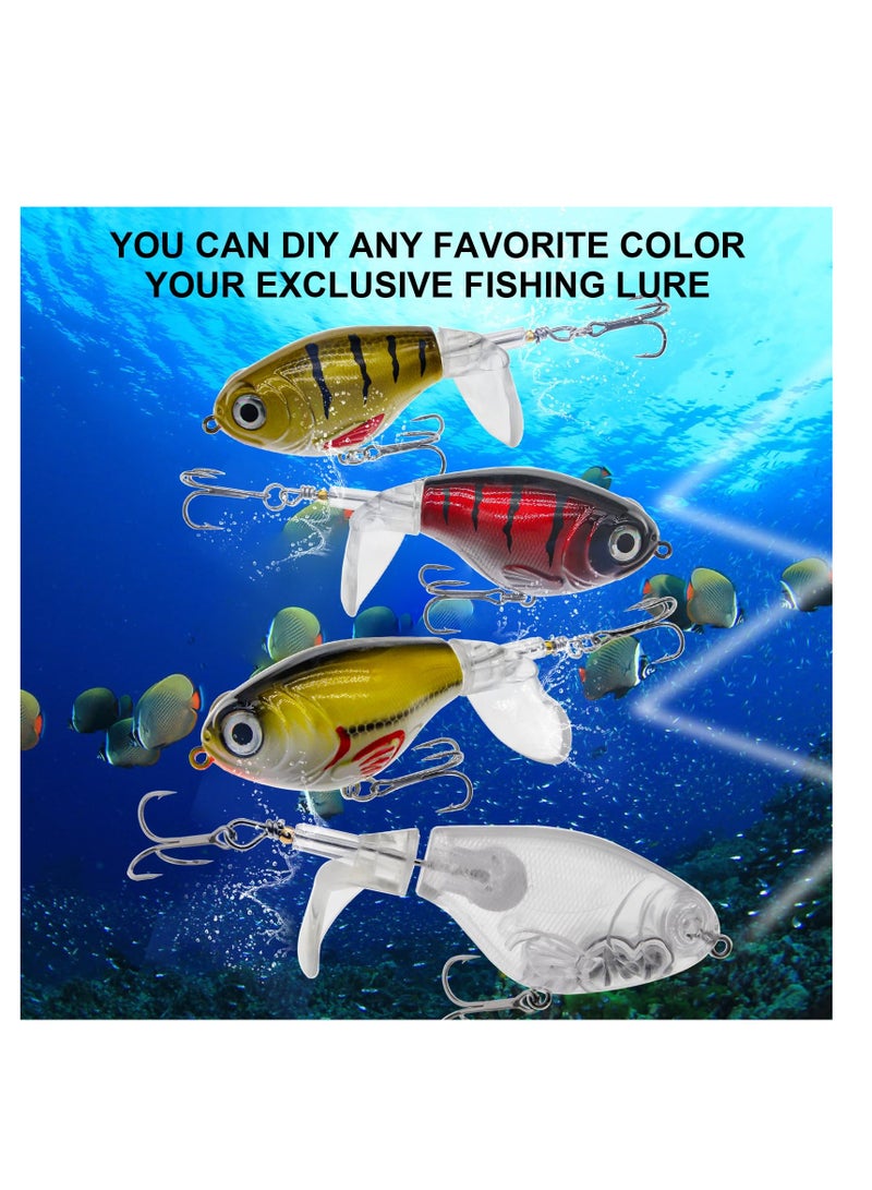 Fishing Blanks Lures Kit Fishing Topwater Unpainted Swimbait Unpainted Crankbaits Hard Baits DIY Lure for Bass Salmon Trout Saltwater and Freshwater