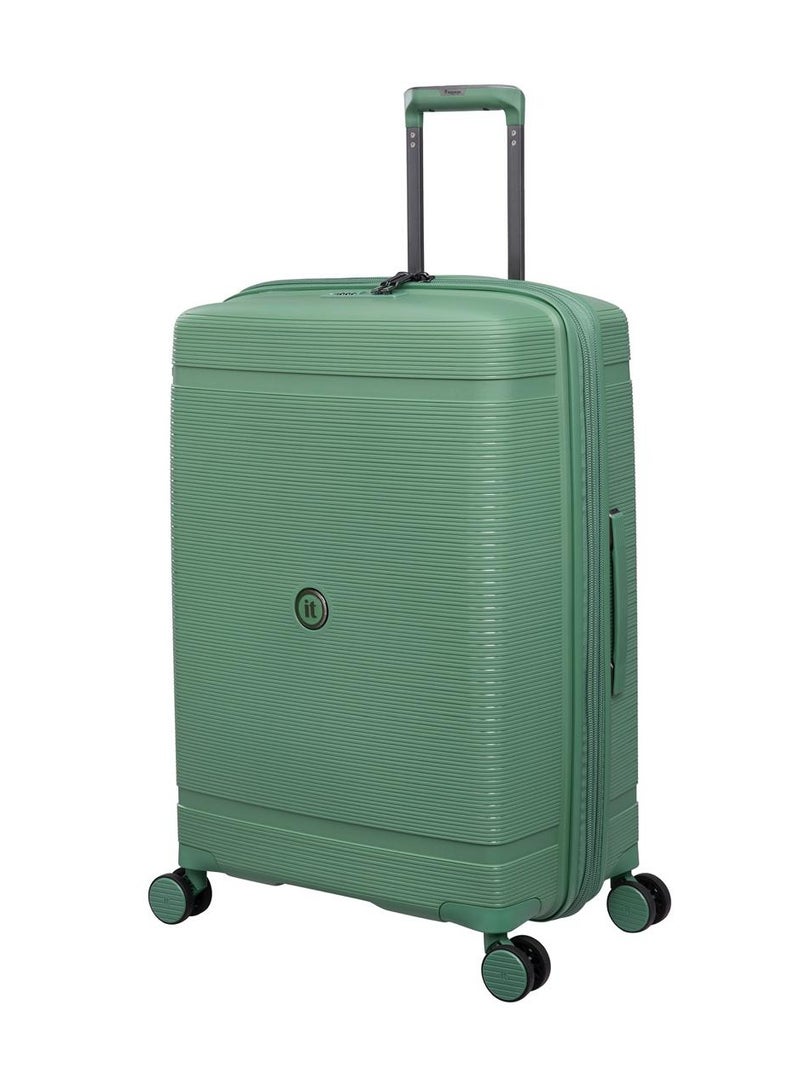 it Luggage Bag Unanimous Set of 3 Pcs, Hard Case Polypropylene (PP) Material, Matching Color Suitcases, 8x360 Degree Spinner Wheels, Expandable Trolley, Telescopic Handle, TSA Lock, Color Green Tea