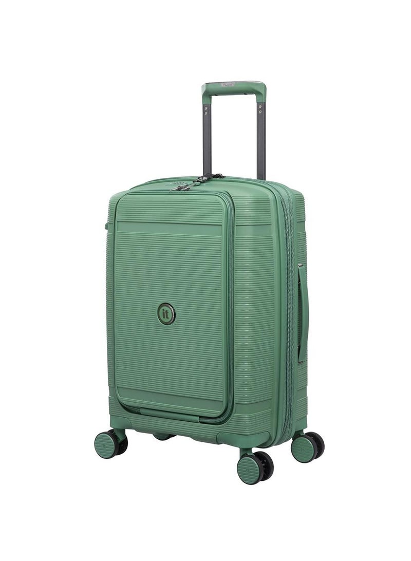 it Luggage Bag Unanimous Set of 3 Pcs, Hard Case Polypropylene (PP) Material, Matching Color Suitcases, 8x360 Degree Spinner Wheels, Expandable Trolley, Telescopic Handle, TSA Lock, Color Green Tea