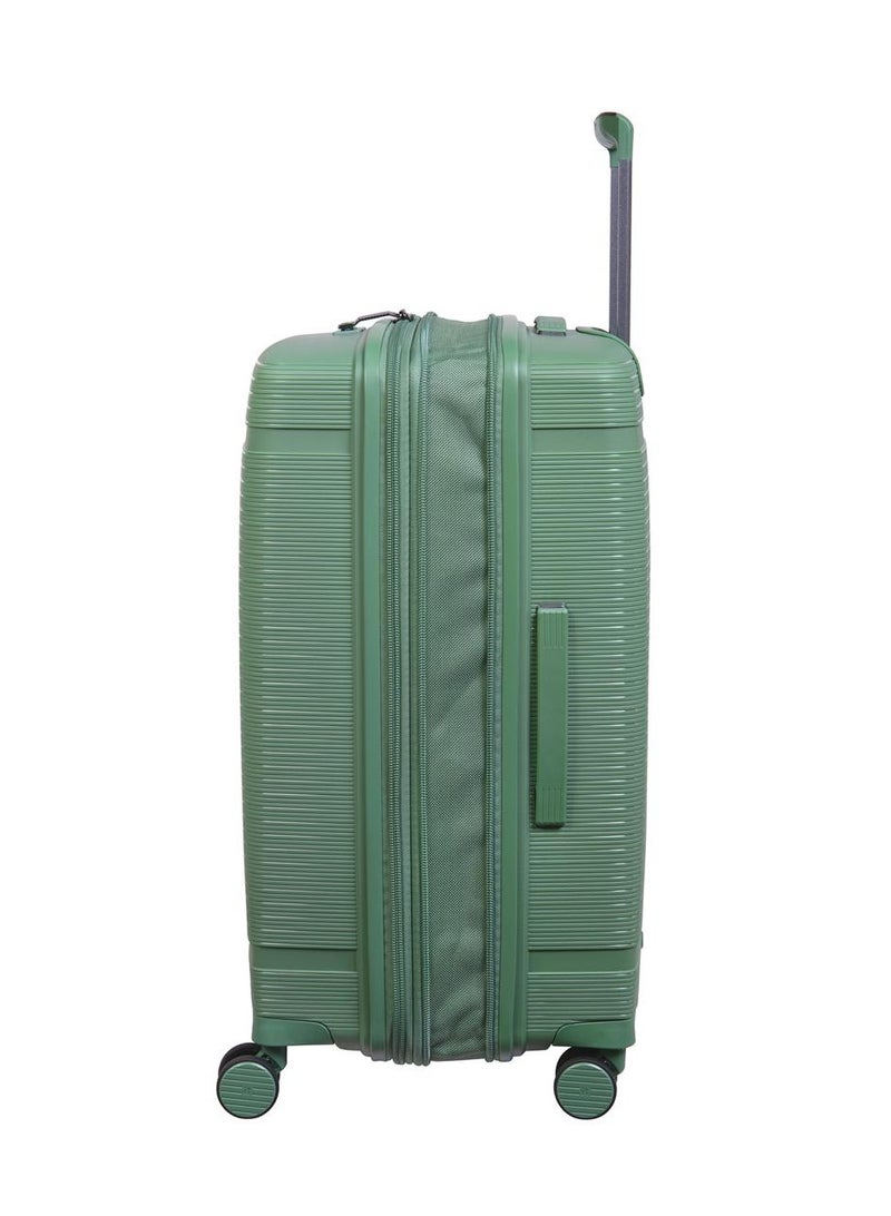 it Luggage Bag Unanimous Set of 3 Pcs, Hard Case Polypropylene (PP) Material, Matching Color Suitcases, 8x360 Degree Spinner Wheels, Expandable Trolley, Telescopic Handle, TSA Lock, Color Green Tea