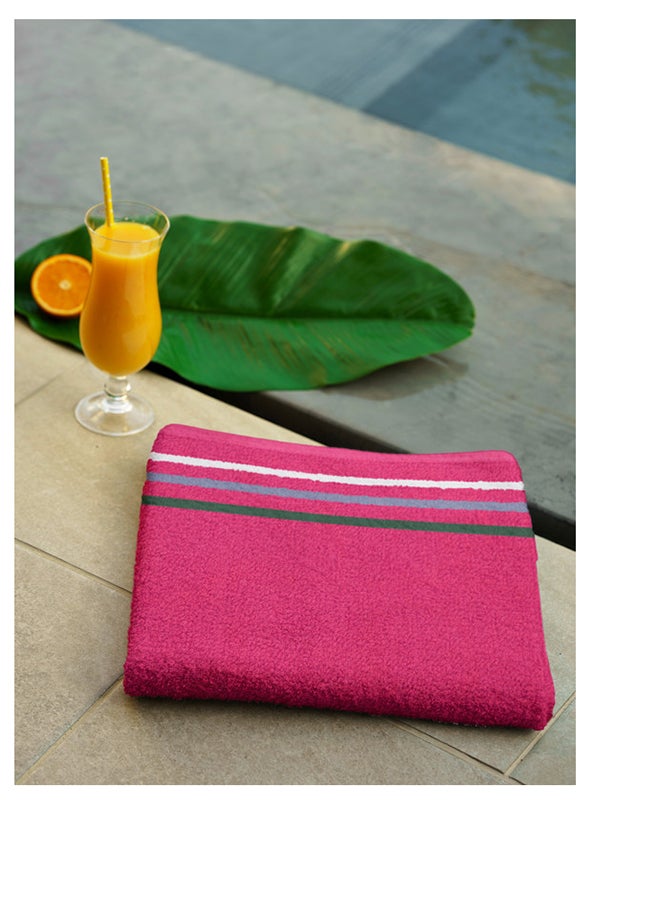 2 Piece Bath Towel 450 GSM 100% Cotton Terry 90x165 cm -Soft Feel Super Absorbent Quick Dry