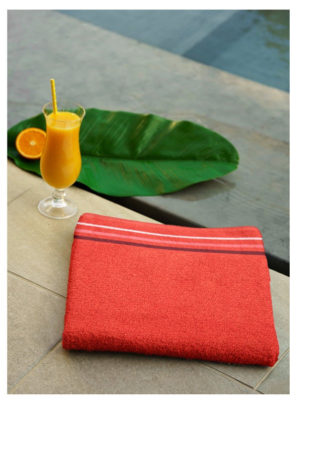 2 Piece Bath Towel 450 GSM 100% Cotton Terry 90x165 cm -Soft Feel Super Absorbent Quick Dry