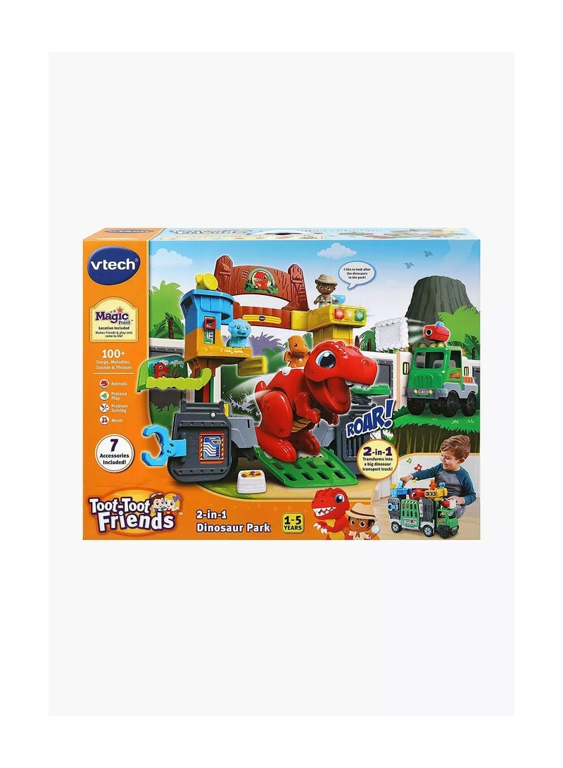 Toot-Toot Friends 2-In-1 Dinosaur Park, Interactive Toy With Lights, Sounds And Music Toys