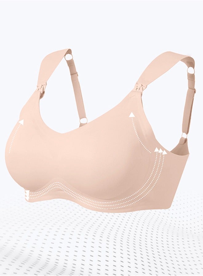 Maternity Feeding Bra - Skin - L