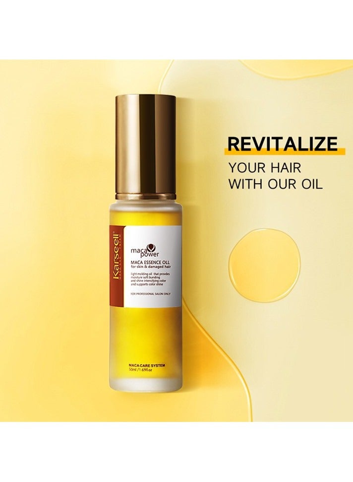 Maca Essence oil for damaged Hair , effectively repair dry hair 50 ml