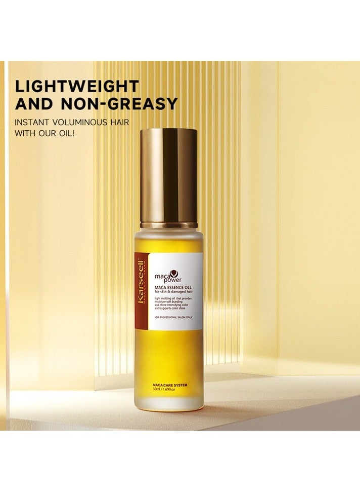 Maca Essence oil for damaged Hair , effectively repair dry hair 50 ml