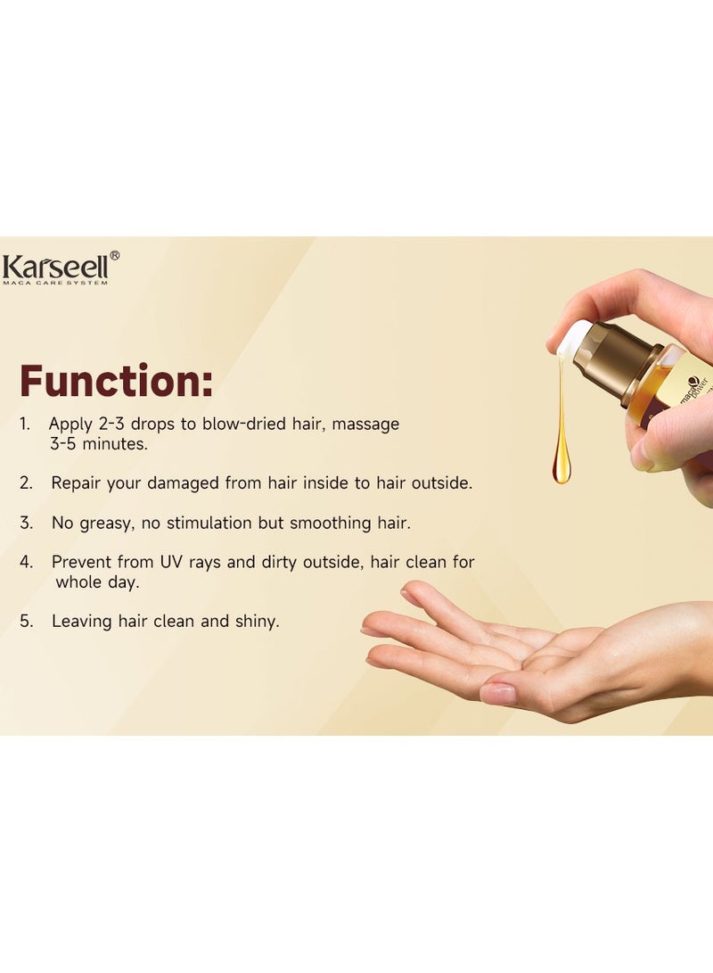 Maca Essence oil for damaged Hair , effectively repair dry hair 50 ml