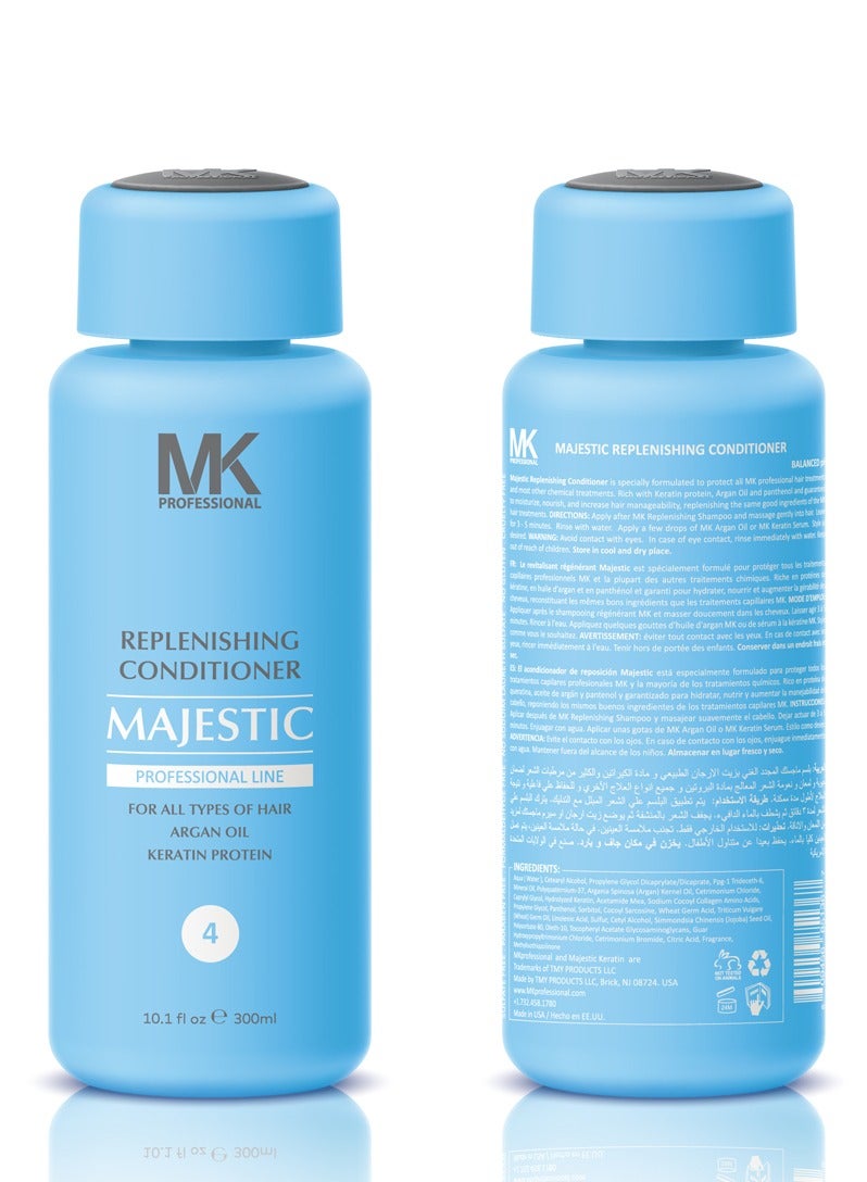 Majestic Keratin Replenishing All Hairs Conditioner with Argan Oil for Women