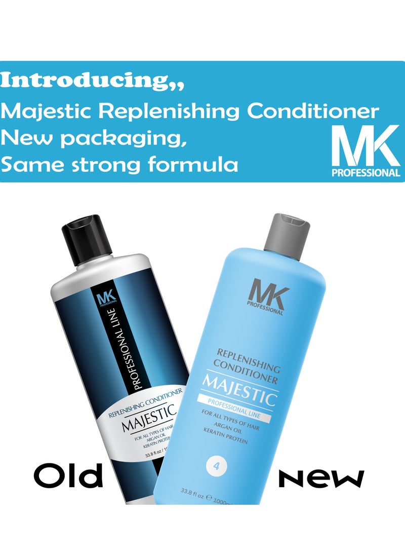 Majestic Keratin Replenishing All Hairs Conditioner with Argan Oil for Women