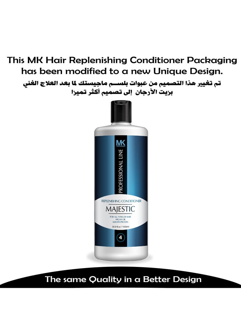 Majestic Keratin Replenishing All Hairs Conditioner with Argan Oil for Women