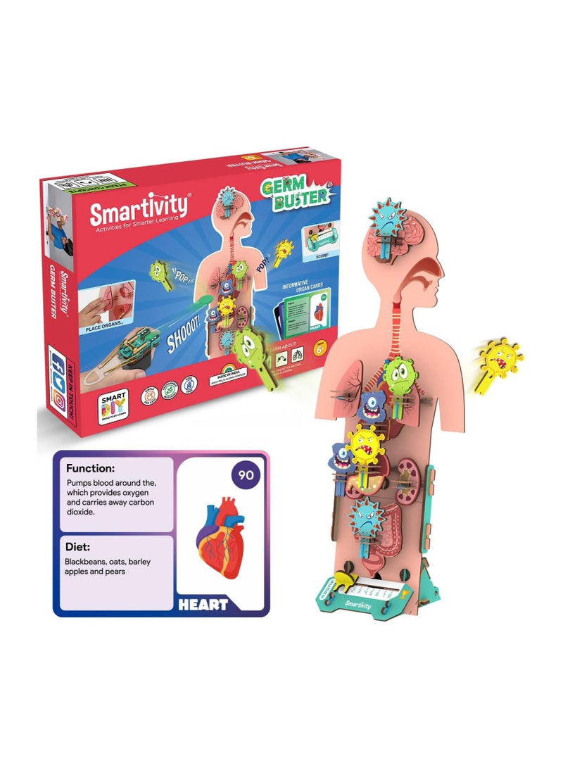 Smartivity Human Body Toy for Kids 6-12 Years | Body Organs & Functions | Best Birthday Gift for Boys & Girls | DIY STEM Educational Science Project Model for Kids 6,7,8,9,10,11,12 Years Old