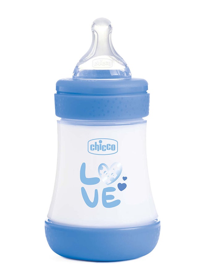 Perfect 5 Feeding Bottle 150, Slow Flow, 0 Months+, Silicone, Blue