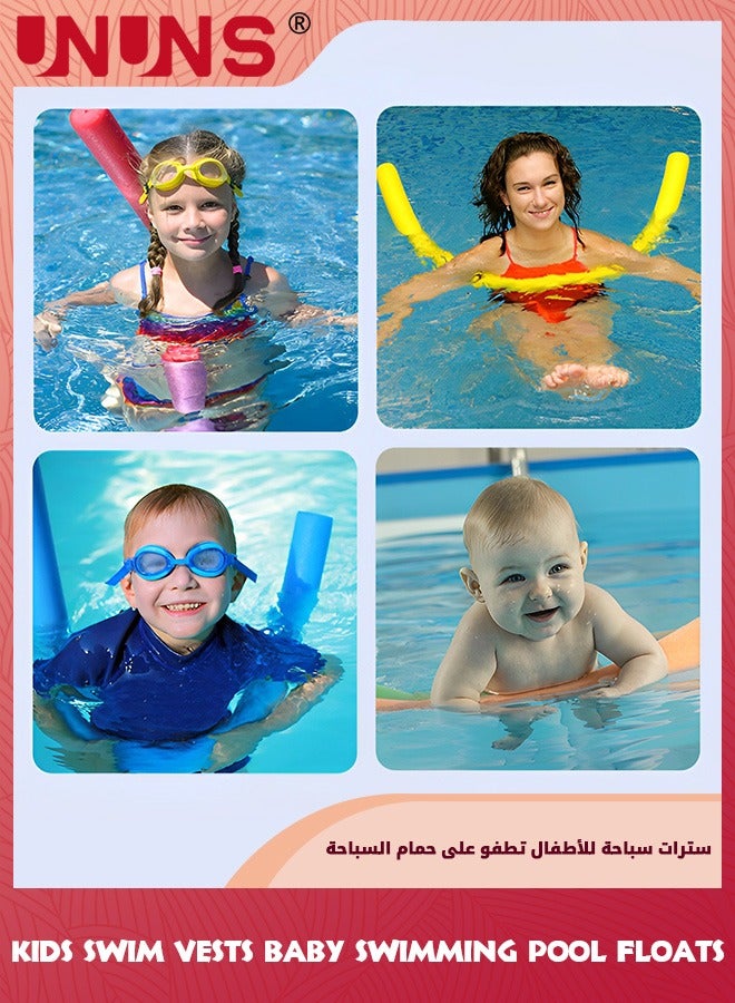Swim Vest Kids,Toddler Floats With Shoulder Harness Arm Wings,Swimming Training Kit With Buoyancy Vest,Swim Pool Noodle Water Float,Noseclip And Earplugs,Safety Drifting Floating Swimming Aid