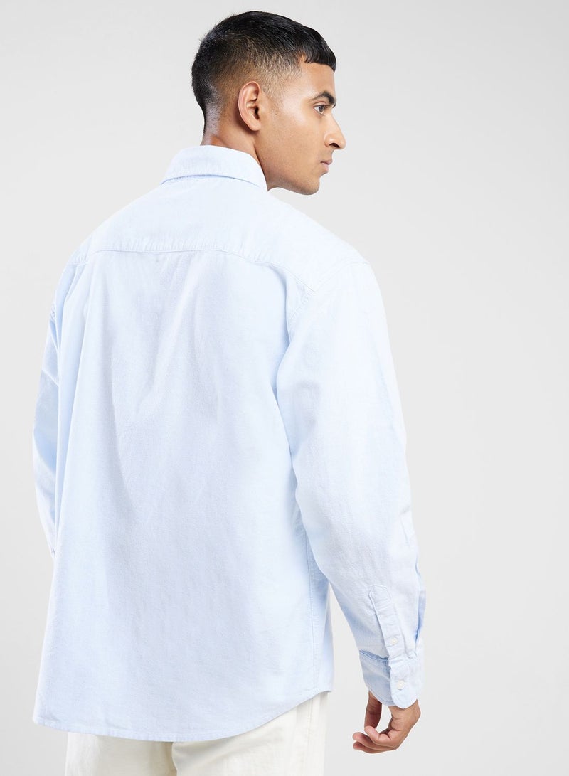 Relaxed Fit Long Sleeve Buttondown Relaxed Shirt