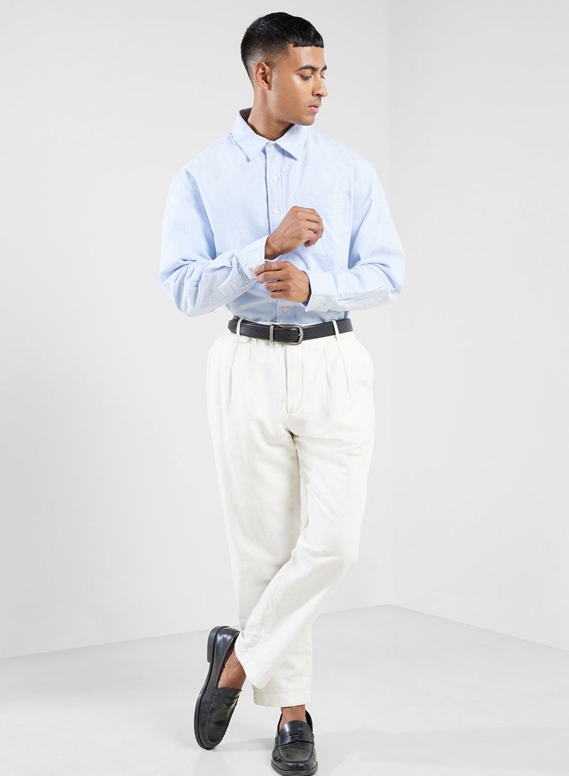 Relaxed Fit Long Sleeve Buttondown Relaxed Shirt