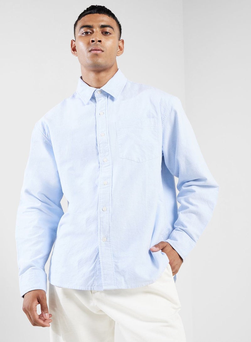 Relaxed Fit Long Sleeve Buttondown Relaxed Shirt