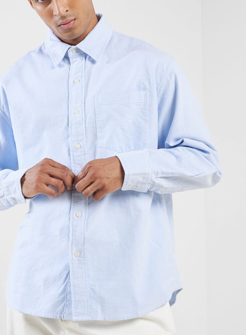 Relaxed Fit Long Sleeve Buttondown Relaxed Shirt