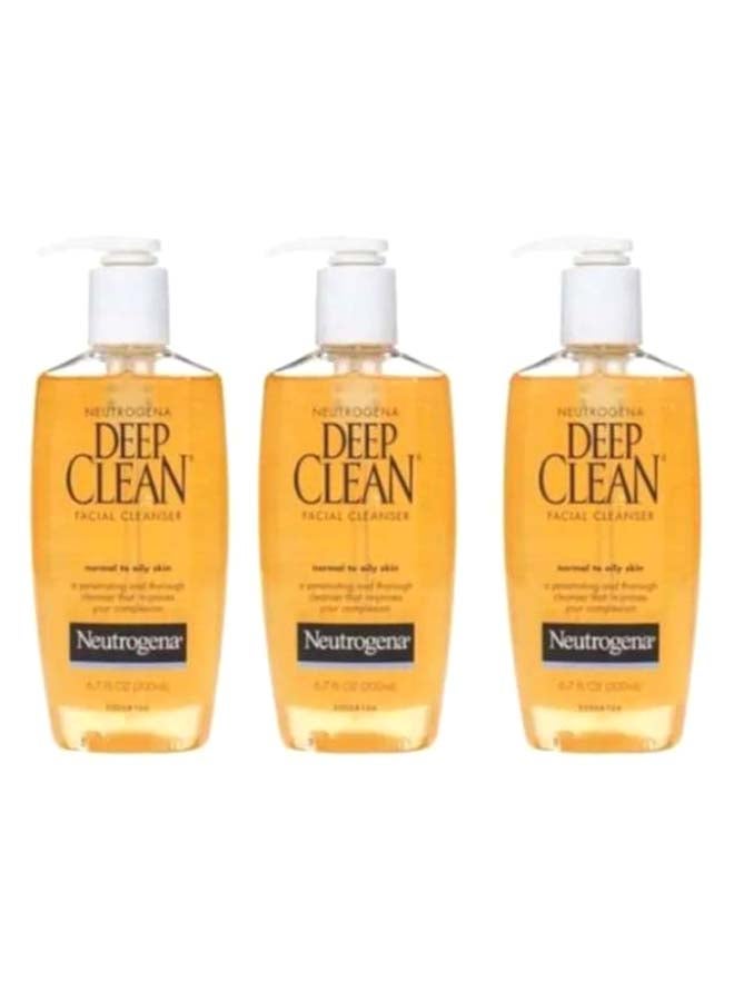 Pack Of 3 Deep Clean Facial Cleanser 600ml