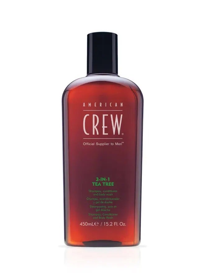 American Crew 3in1 Tea Tree Shampoo, 450ml