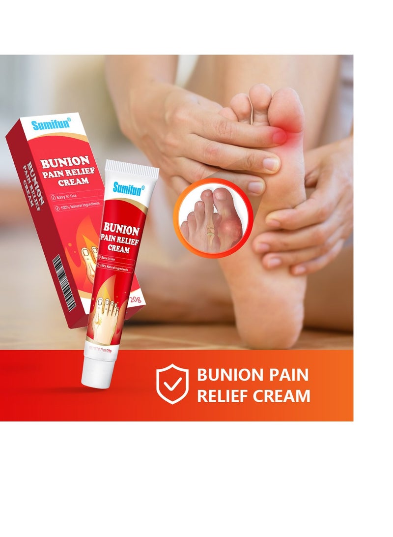 Bunion Pain Relief Cream, Toe Joint Valgus Corrector Cream, Healing Ointment For Gout Topical Arthritis Pain Relief For Joint Toe Relief Stiffness Gout Cream