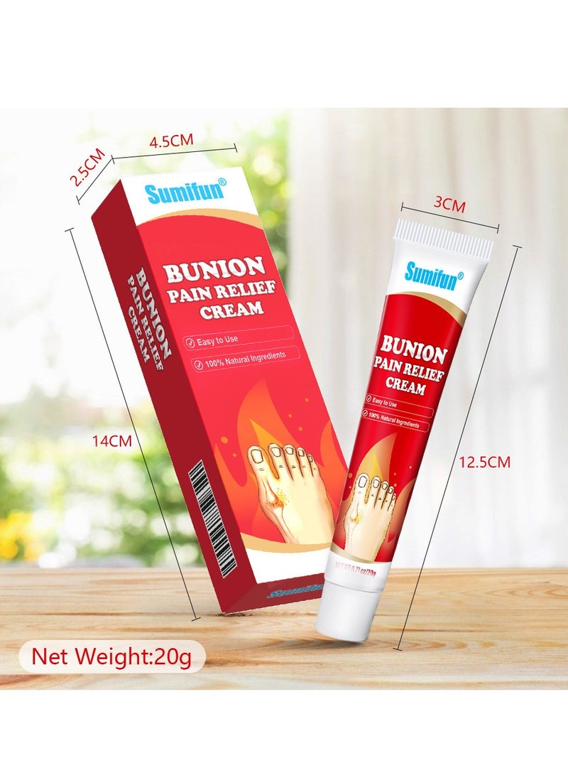 Bunion Pain Relief Cream, Toe Joint Valgus Corrector Cream, Healing Ointment For Gout Topical Arthritis Pain Relief For Joint Toe Relief Stiffness Gout Cream