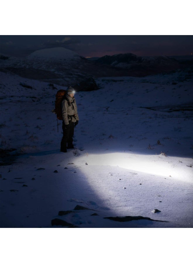 Headlamp - 300 Lumens Headlight With Red Green Light And Tail Light 7 Lighting Modes Perfect For Trail Running Camping Hiking And More Adjustable Headband 3 Aaa Batteries Included