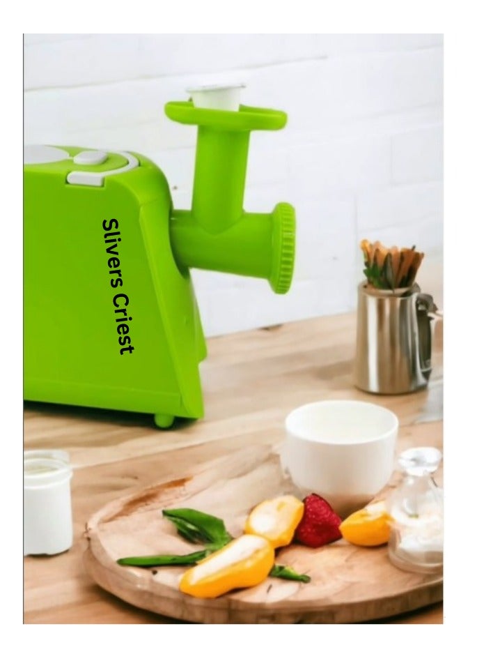 Slivers Criest 5 in 1 Food Slicer Fruits, Vegetable, Sausages & Meat Processor Chopper & Juicer