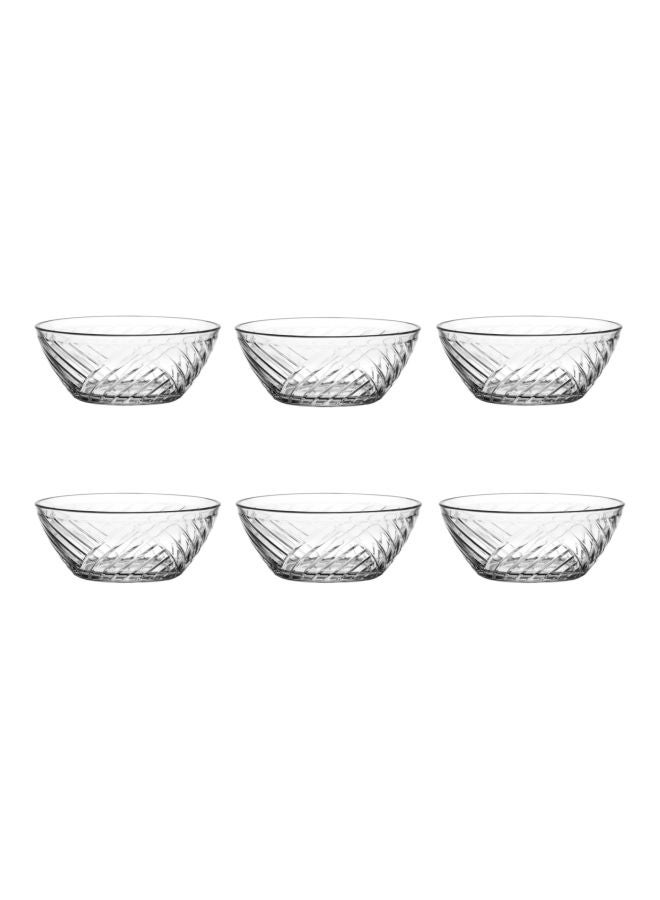 6-Piece Elis Bowl Set Clear 320ml