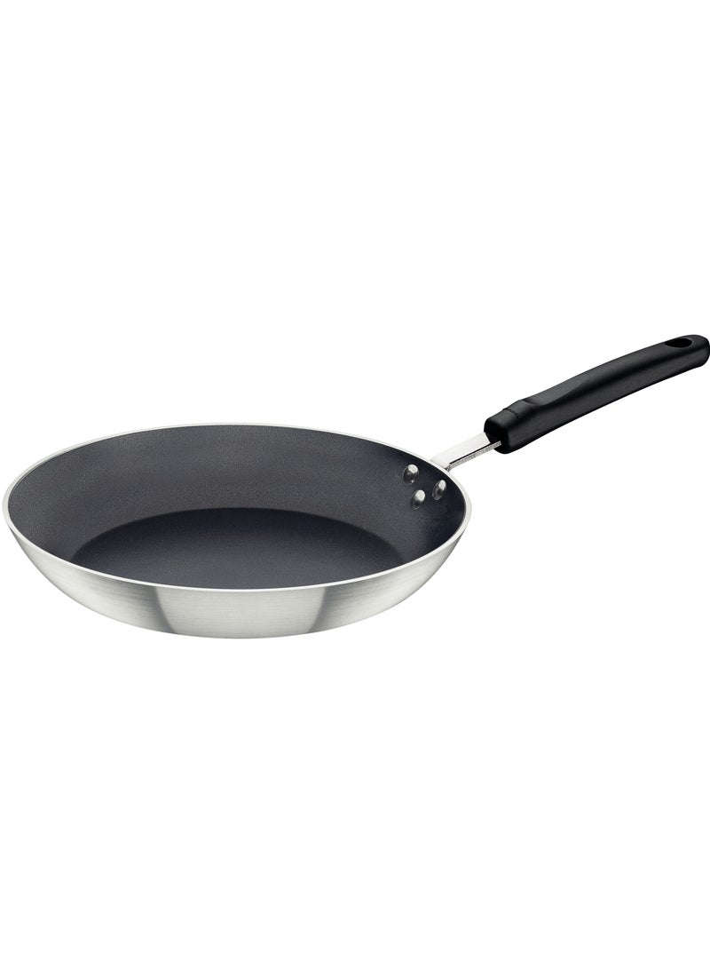 Made Brazil Professional 24cm 1.3L Aluminum Frying Pan with Interior Starflon Premium PFOA Free Nonstick Coating and Brushed Exterior Finish