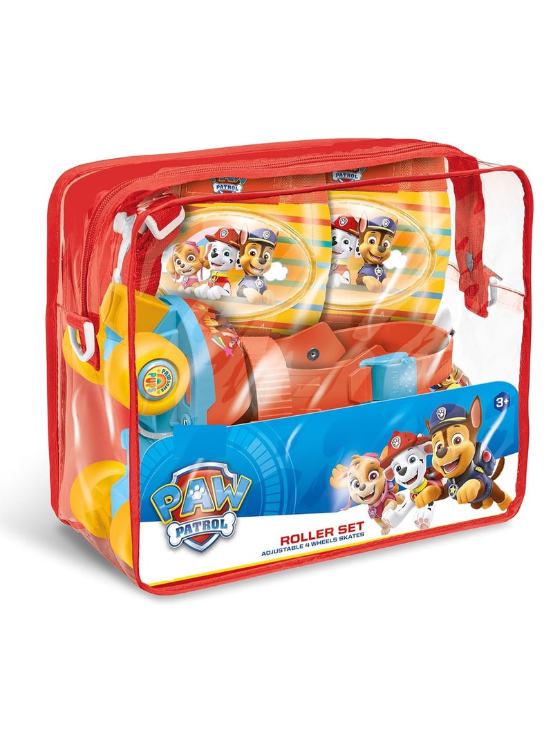 Paw Patrol 4W Roller Skates with Protection Set