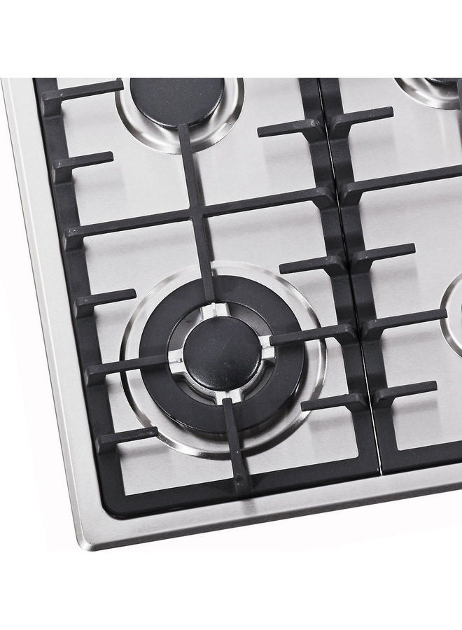 Stainless Steel Gas Hob 4 Burner SF5455GH BS Silver