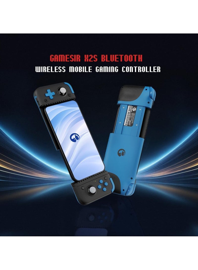 X2s Bluetooth Mobile Gaming Controller for iOS, Android phones and PC, Hall Effect Joystick Can Adjust Height Phone Game Controller