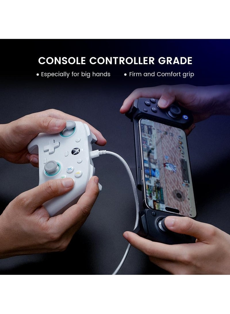 Galileo G8 Plus Bluetooth Mobile Game Controller for Switch & iOS & Android & Tablets, Wireless Gamepad with Hall Effect Joysticks/Hall Trigger, Play Minecraft, Genshin Impact, Call of Duty Mobile