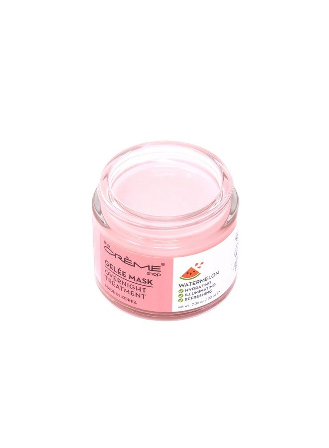 Korean Skincare | Overnight Gel Mask For Moisturizing And Hydrating Antiaging Brightening Relief Facial Skin Care 2.36 Oz (Watermelon)
